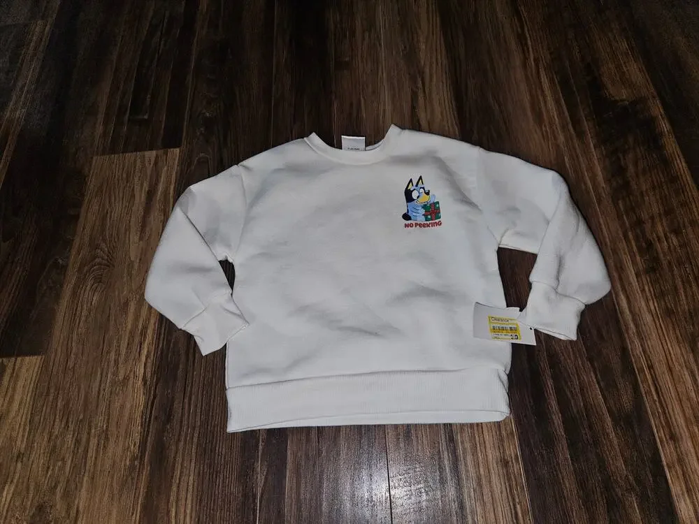 Toddler Bluey Christmas Sweatshirt NWT Size 3T